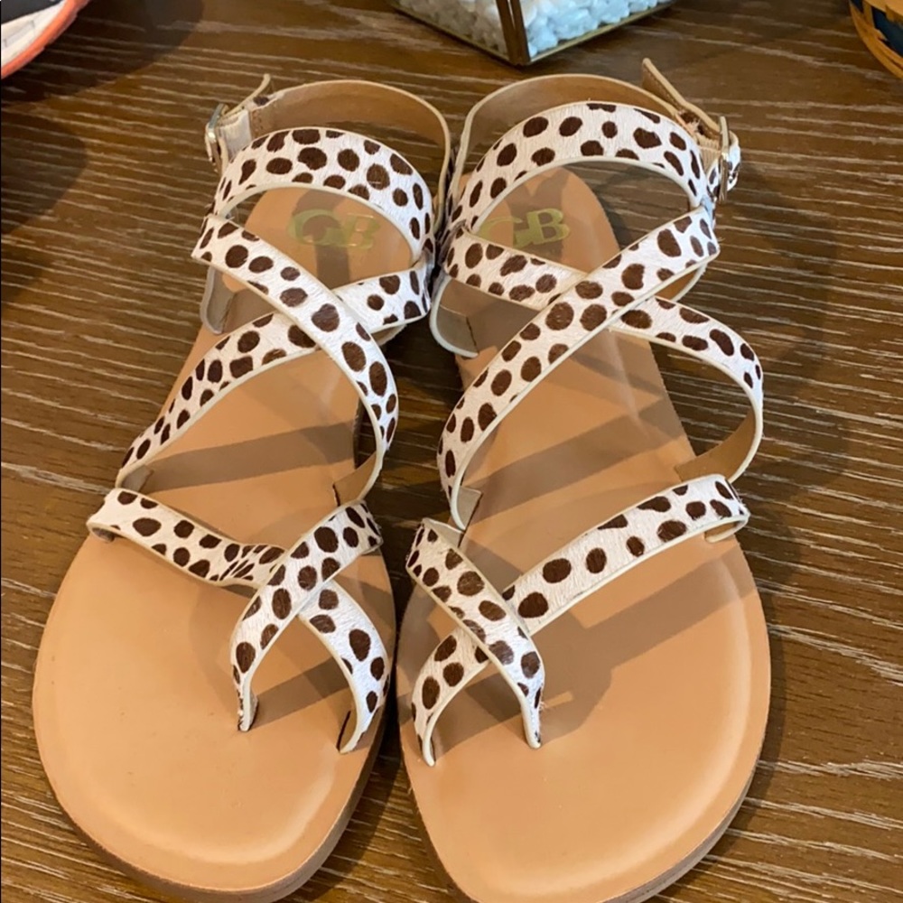 Gianni bini leopard sandals
